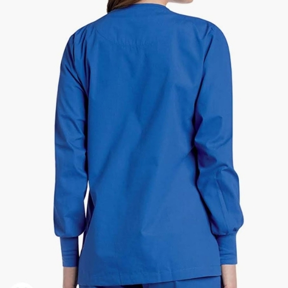 Landau SM Blue Button-Up Lab Jacket - Picture 4 of 4